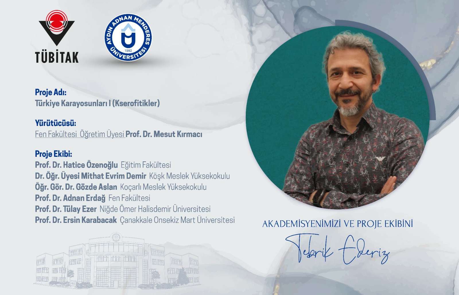 Öğretim Üyelerimizin Projesi TÜBİTAK Tarafından Desteklenmeye Hak Kazandı