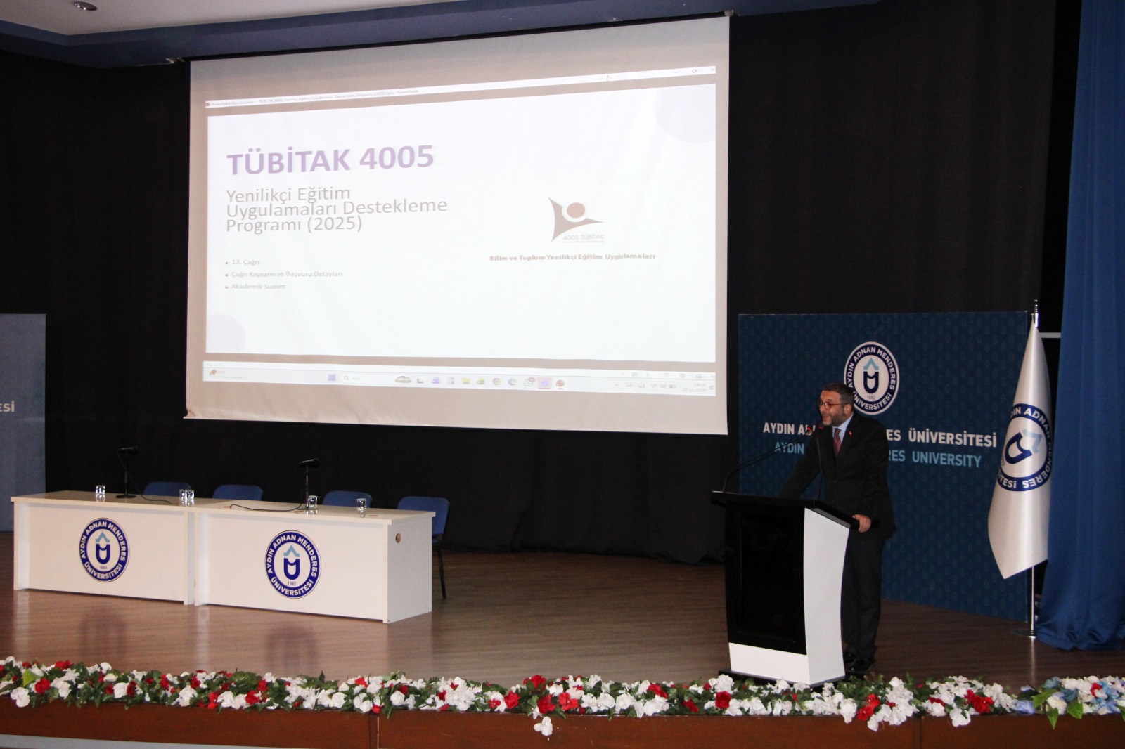 Üniversitemiz Öğrencilerine Yönelik ÜNİDES–TÜBİTAK–MTKB Proje Bilgilendirme Programı Gerçekleştirildi