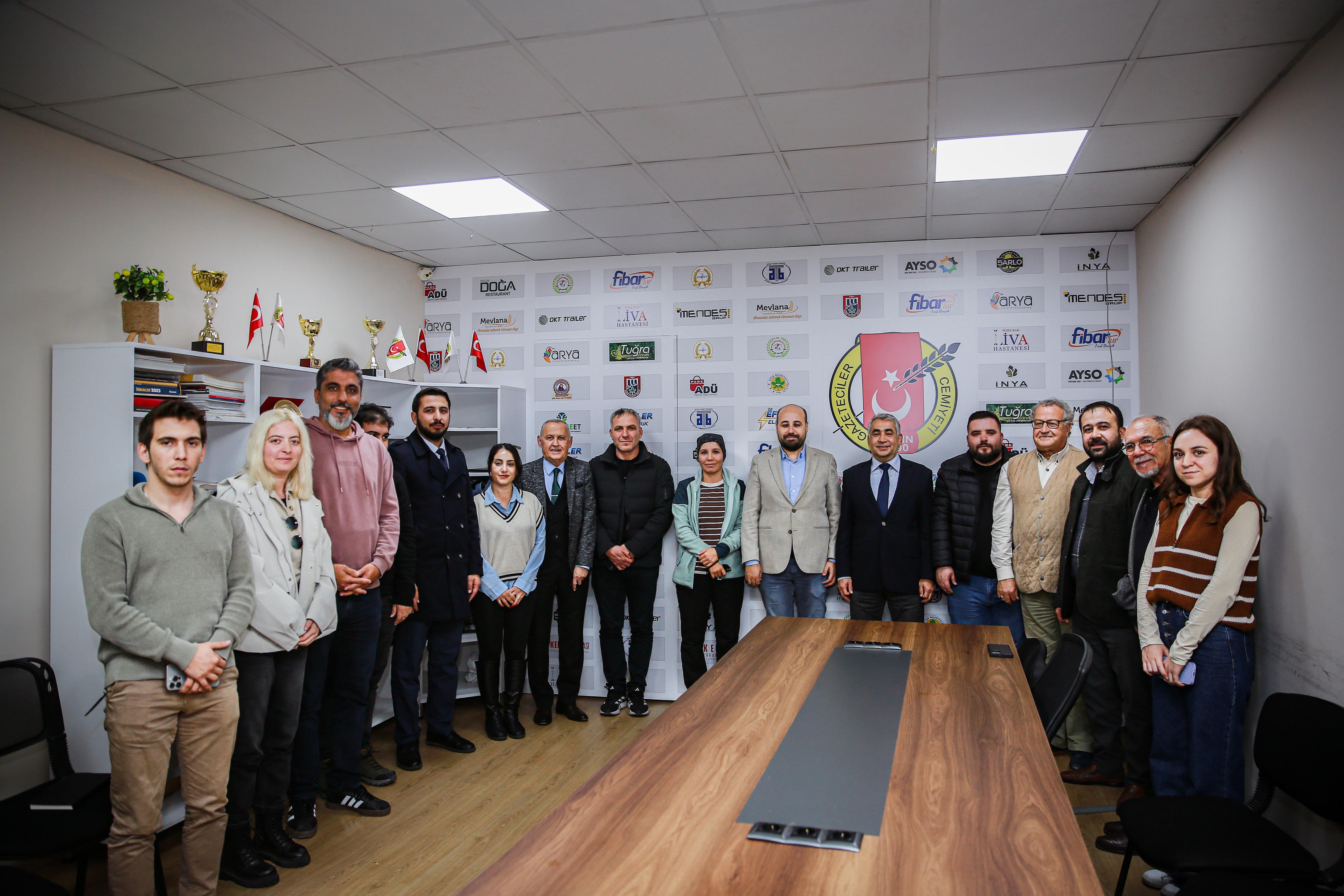 Rektörümüzden Aydın Gazeteciler Cemiyeti’ne Ziyaret