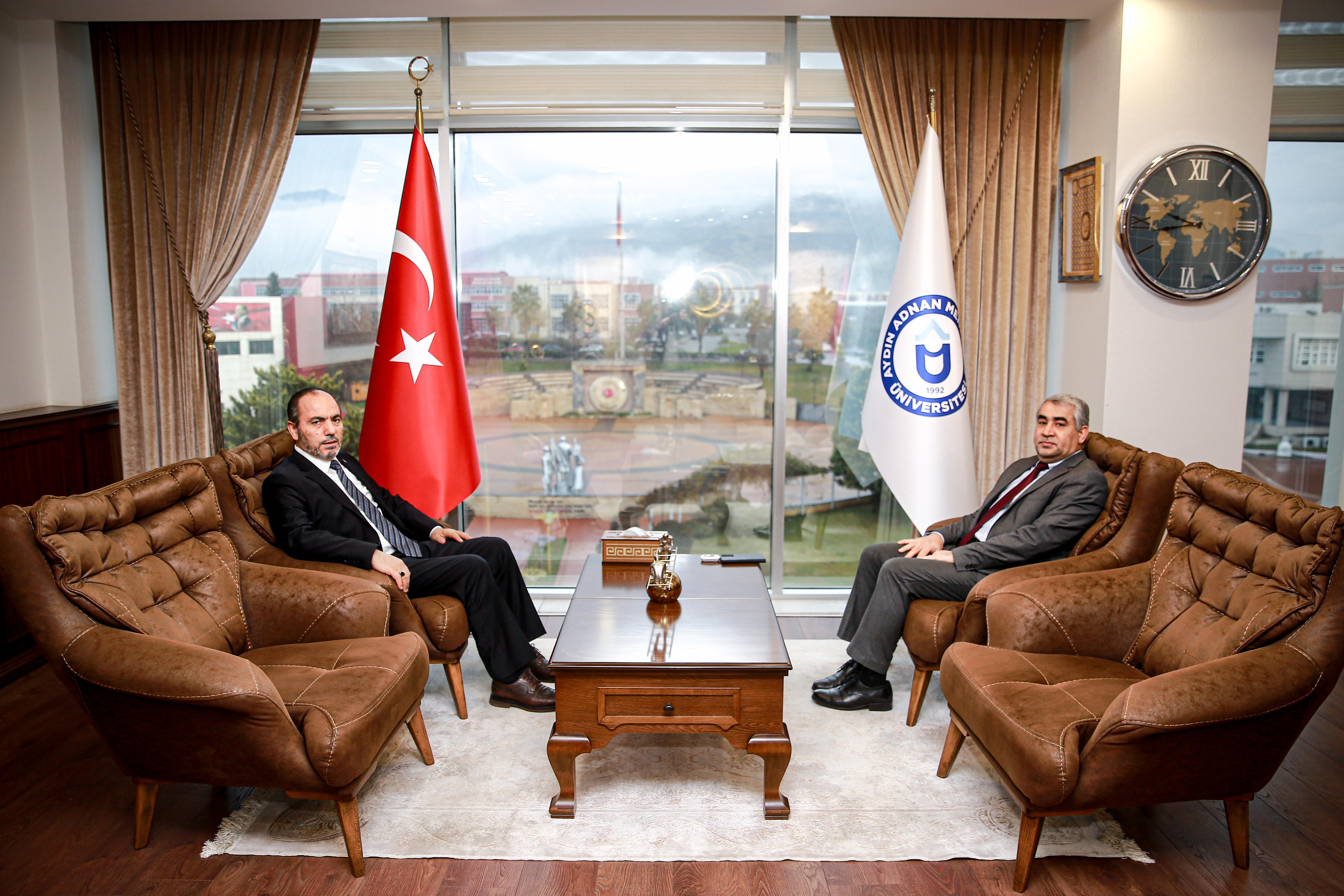 Rektörümüz, Pamukkale Üniversitesi Rektörünü Makamında Ağırladı