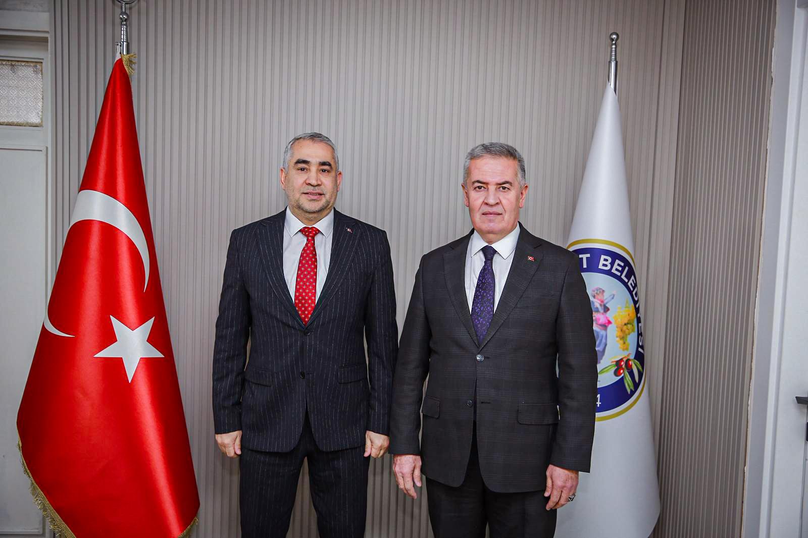 Rektörümüz, Buharkent Belediye Başkanını Ziyaret Etti