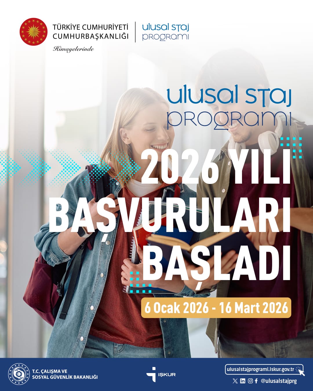 Ulusal Staj Programı 2026 Yılı Başvuruları Devam Ediyor!