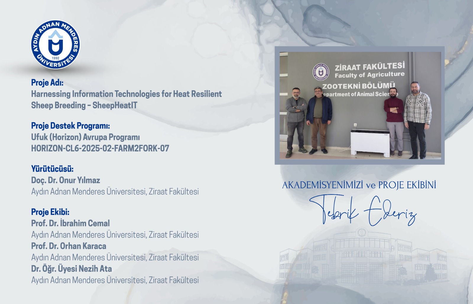 Ufuk Avrupa Programı’ndan 6 Milyon Avroluk “Yüksek Öncelikli” Destek: İklim Değişimine Dayanıklı Koyunculukta Türkiye Güçlü Bir Rol Üstleniyor