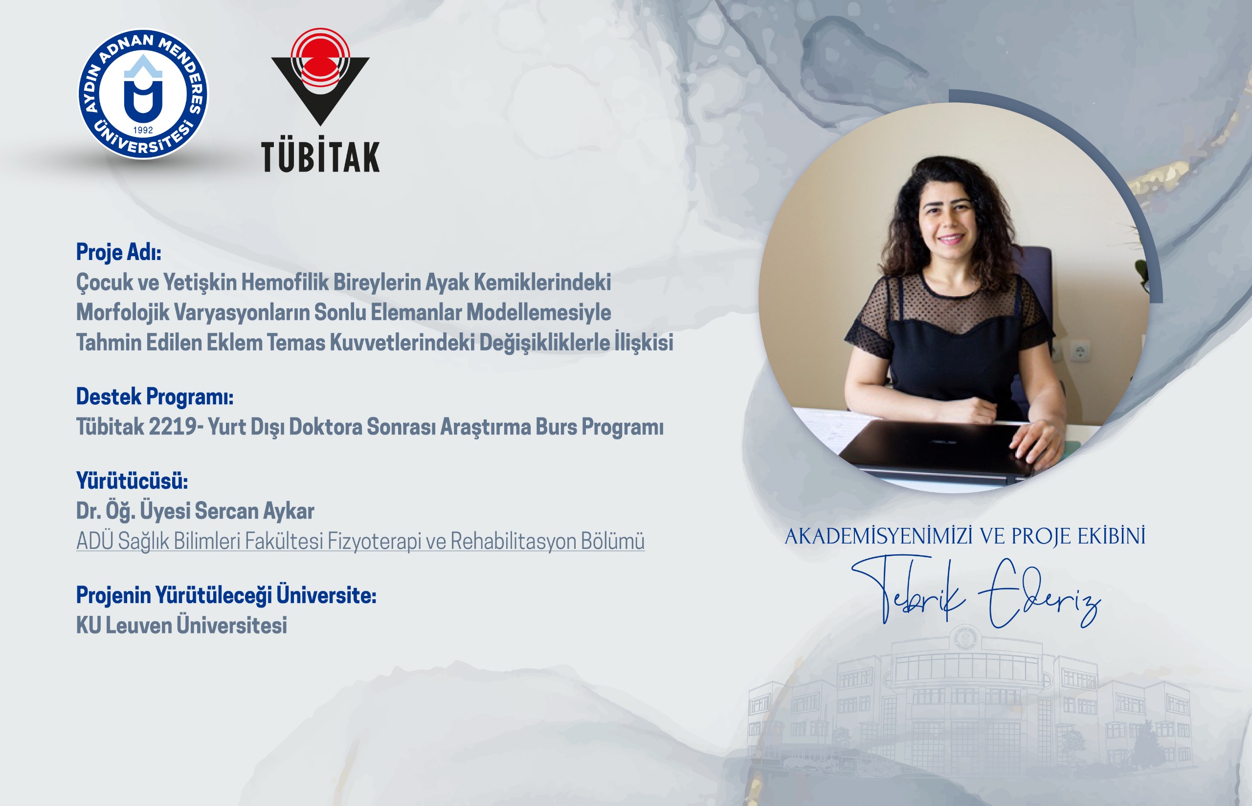 Üniversitemiz Akademisyenine TÜBİTAK 2219 Kapsamında Yurt Dışı Araştırma Desteği