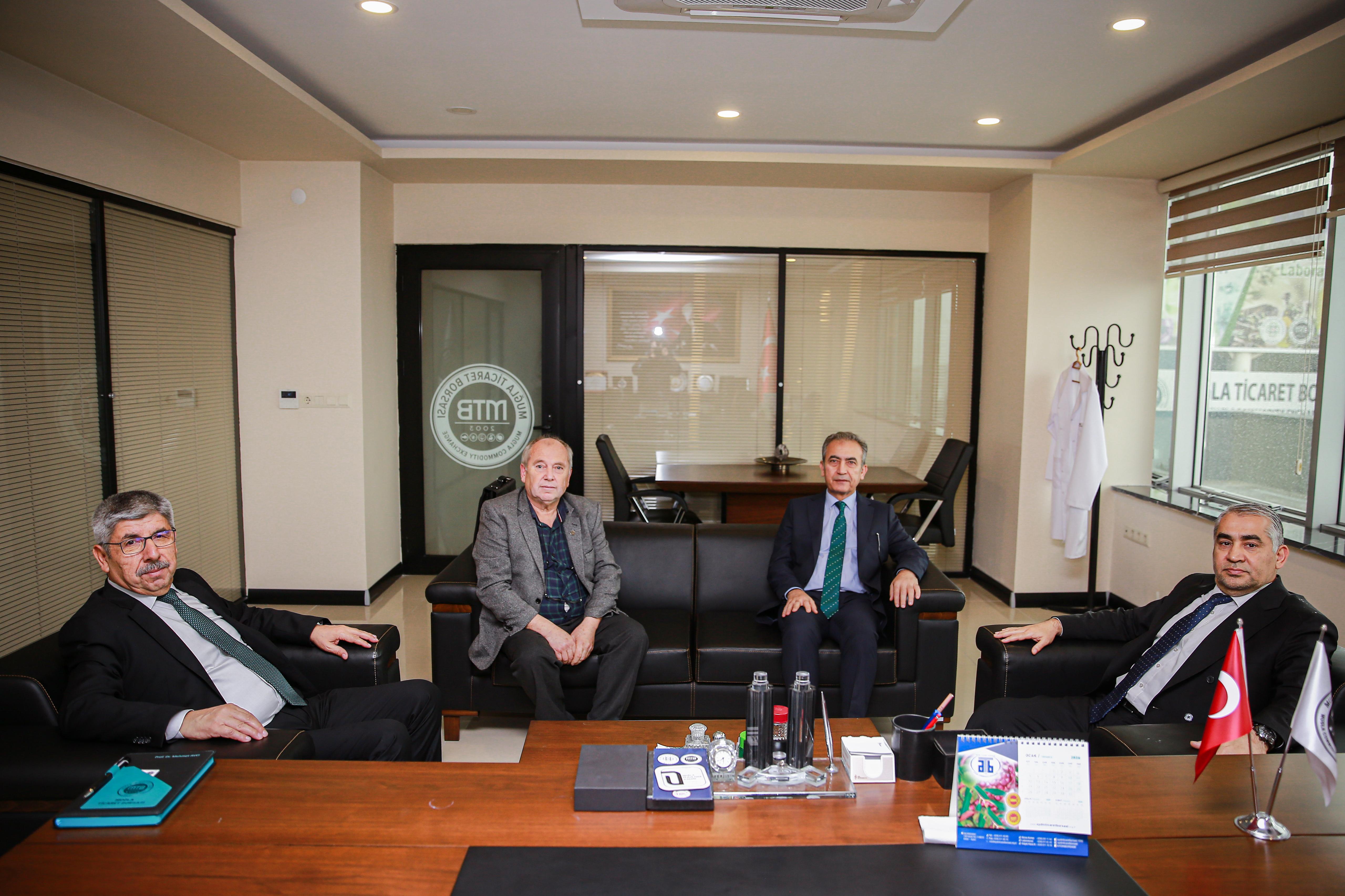 Rektörümüz, Muğla Ticaret Borsası’nı Ziyaret Etti