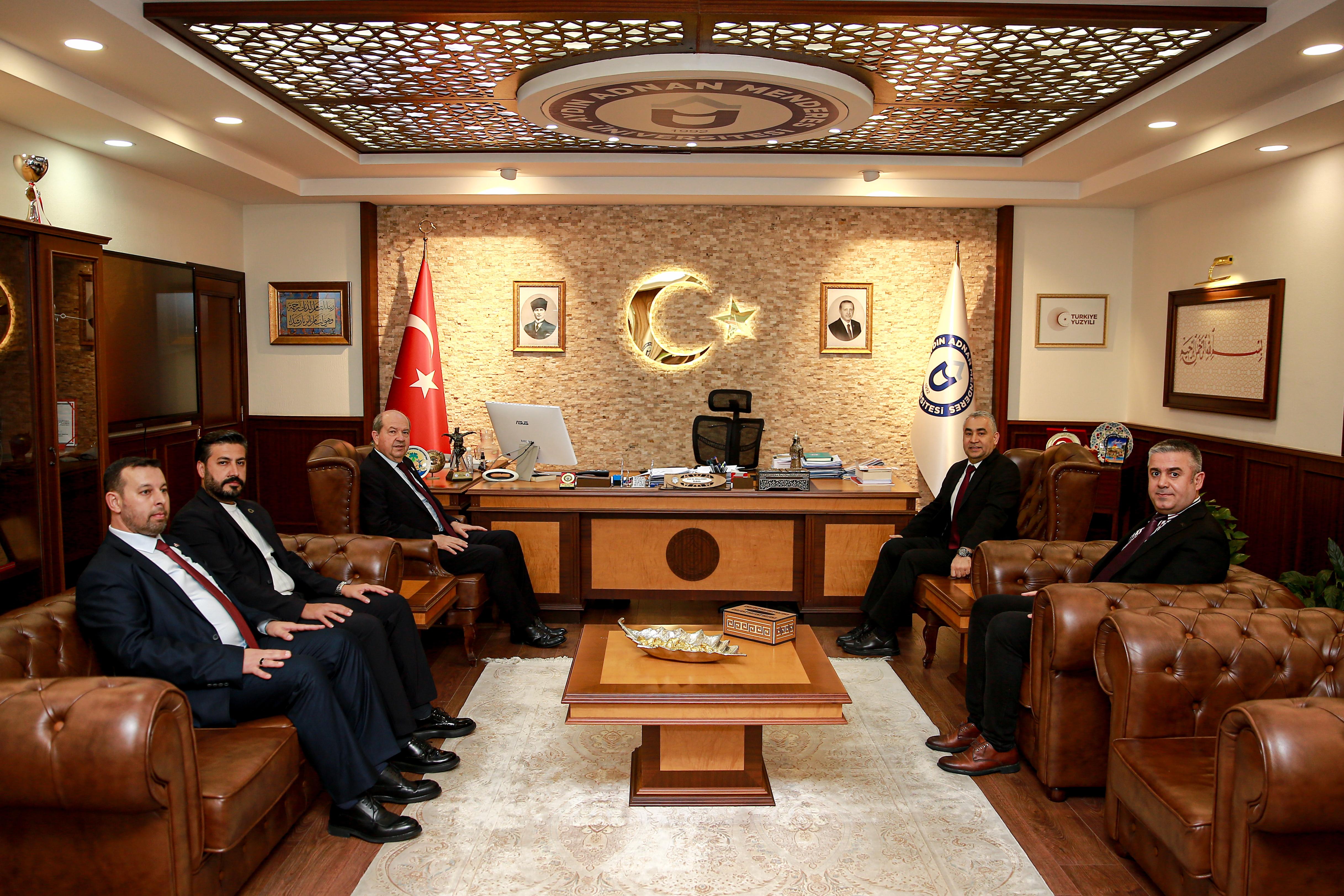 Üniversitemizde, KKTC 5. Cumhurbaşkanı Ersin Tatar’ı Ağırladık