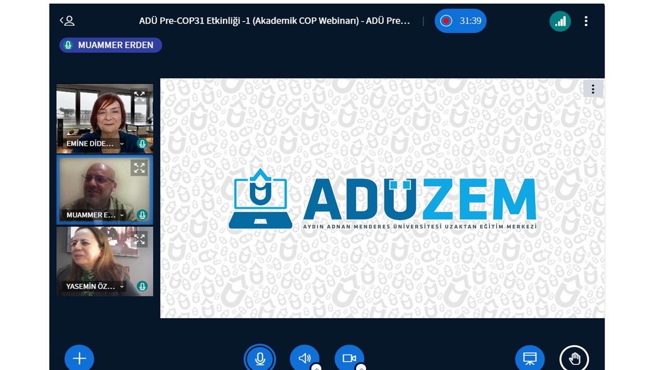 Üniversitemizde Pre-COP31 Akademik Webinarı Gerçekleştirildi